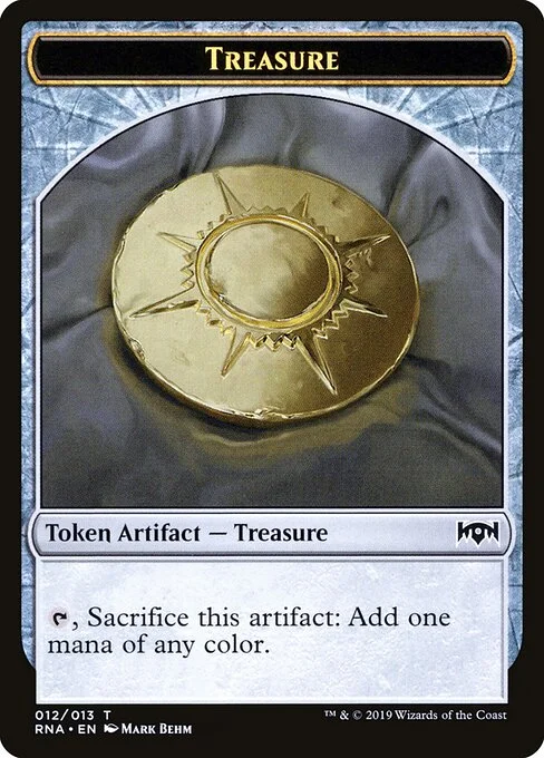 Treasure, carta Magic di tipo Token Artifact — Treasure illustrata da Mark Behm