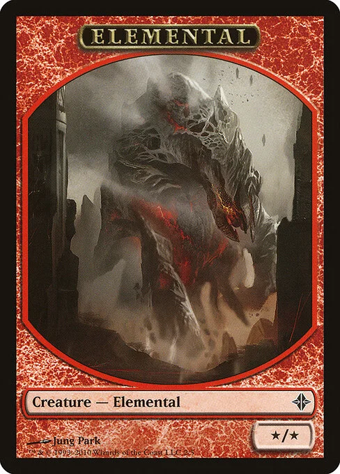 Elemental, carta Magic di tipo Token Creature — Elemental illustrata da Jung Park