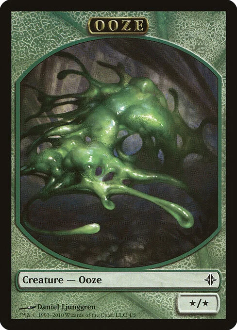 Ooze, carta Magic di tipo Token Creature — Ooze illustrata da Daniel Ljunggren