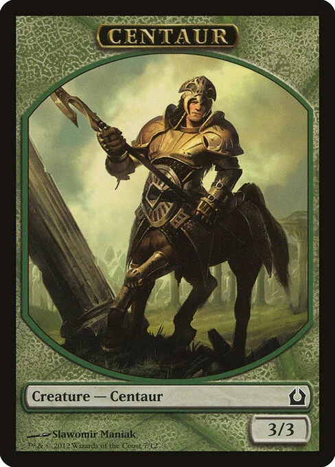 Centaur, carta Magic di tipo Token Creature — Centaur illustrata da Slawomir Maniak