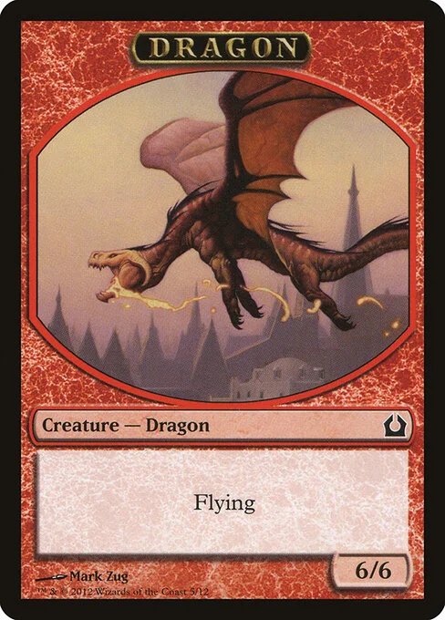 Dragon, carta Magic di tipo Token Creature — Dragon illustrata da Mark Zug