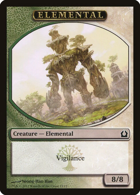 Elemental, carta Magic di tipo Token Creature — Elemental illustrata da Yeong-Hao Han
