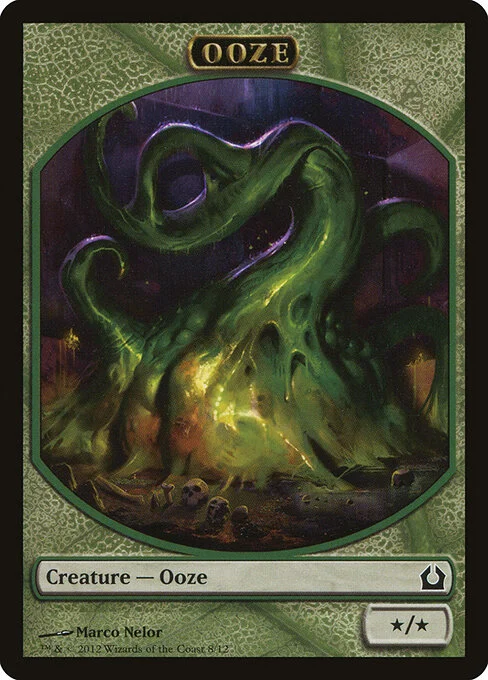 Ooze, carta Magic di tipo Token Creature — Ooze illustrata da Marco Nelor