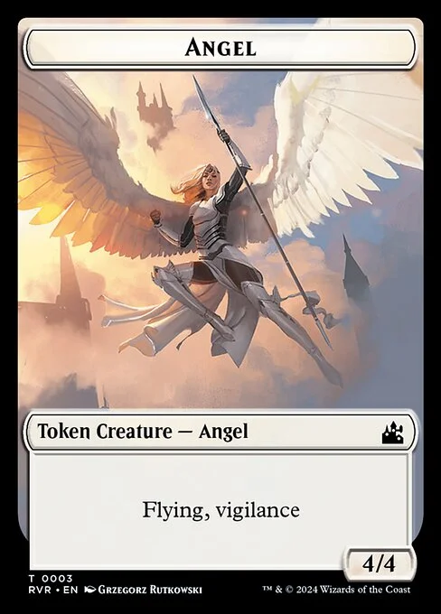 Angel, carta Magic di tipo Token Creature — Angel illustrata da Grzegorz Rutkowski