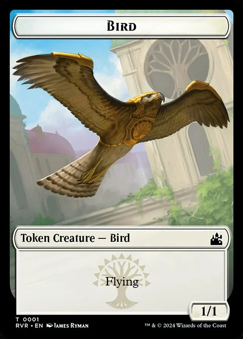 Bird, carta Magic di tipo Token Creature — Bird illustrata da James Ryman