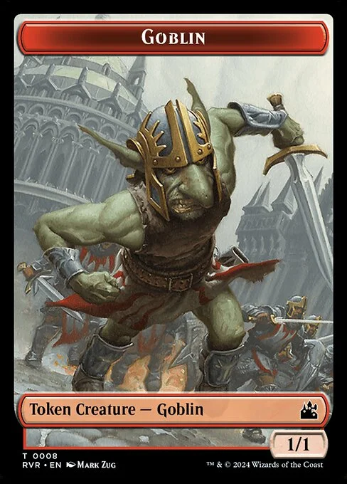Goblin, carta Magic di tipo Token Creature — Goblin illustrata da Mark Zug
