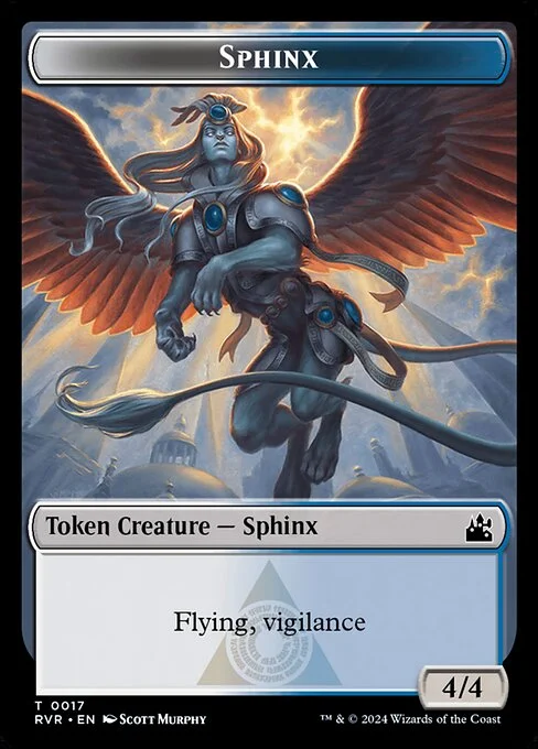 Sphinx, carta Magic di tipo Token Creature — Sphinx illustrata da Scott Murphy