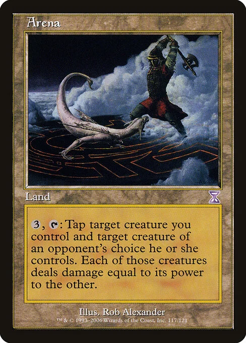 Arena, carta Magic di tipo Land illustrata da Rob Alexander
