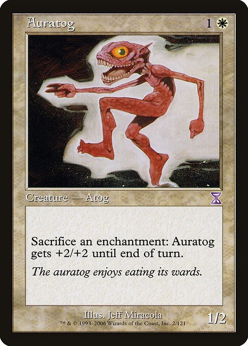 Auratog, carta Magic di tipo Creature — Atog illustrata da Jeff Miracola