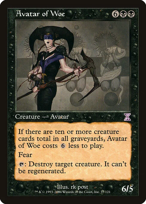 Avatar of Woe, carta Magic di tipo Creature — Avatar illustrata da rk post