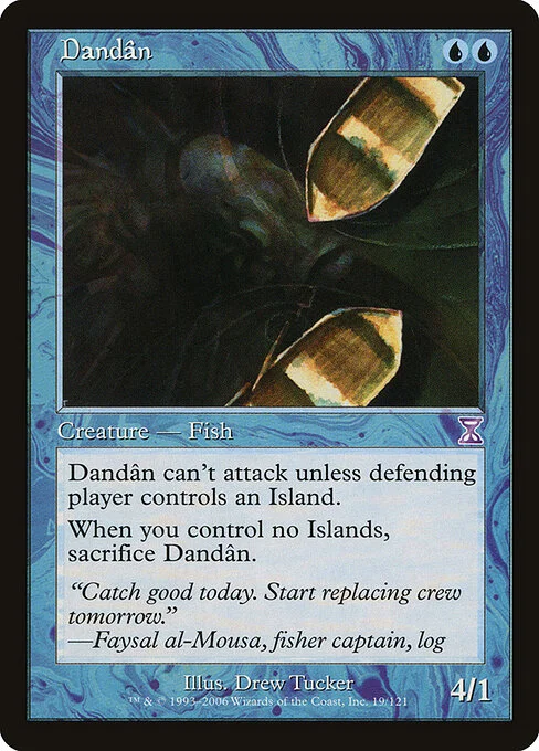Dandân, carta Magic di tipo Creature — Fish illustrata da Drew Tucker