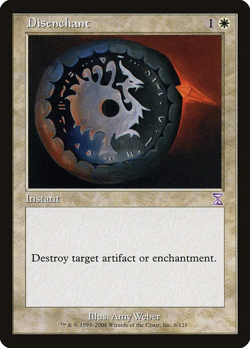 Disenchant, carta Magic di tipo Instant illustrata da Amy Weber