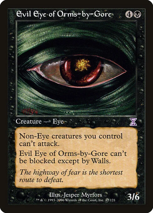 Evil Eye of Orms-by-Gore, carta Magic di tipo Creature — Eye illustrata da Jesper Myrfors