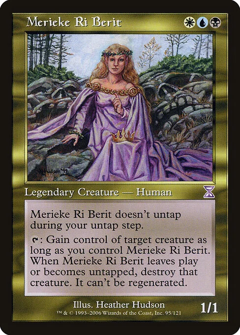 Merieke Ri Berit, carta Magic di tipo Legendary Creature — Human illustrata da Heather Hudson