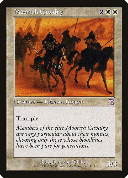 Moorish Cavalry, carta Magic di tipo Creature — Human Knight illustrata da Dameon Willich