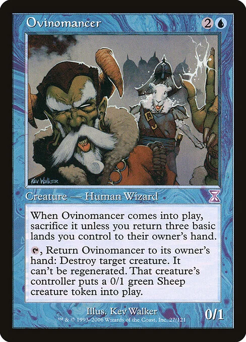 Ovinomancer, carta Magic di tipo Creature — Human Wizard illustrata da Kev Walker