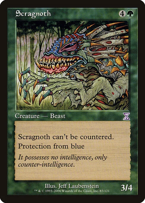Scragnoth, carta Magic di tipo Creature — Beast illustrata da Jeff Laubenstein
