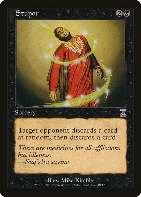 Stupor, carta Magic di tipo Sorcery illustrata da Mike Kimble