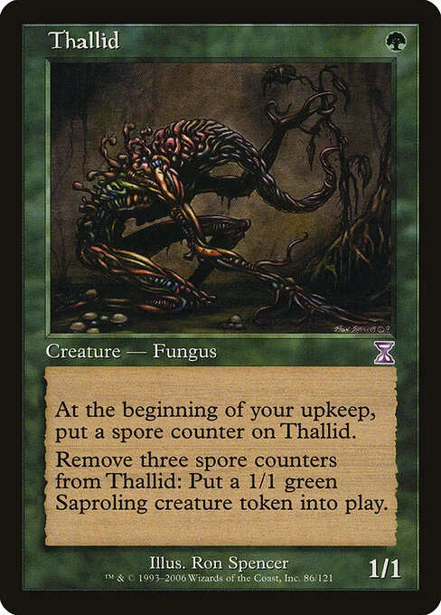 Thallid, carta Magic di tipo Creature — Fungus illustrata da Ron Spencer