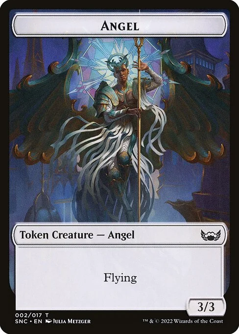 Angel, carta Magic di tipo Token Creature — Angel illustrata da Julia Metzger