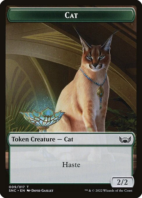 Cat, carta Magic di tipo Token Creature — Cat illustrata da David Gaillet