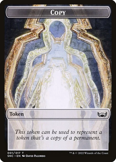 Copy, carta Magic di tipo Token illustrata da David Palumbo