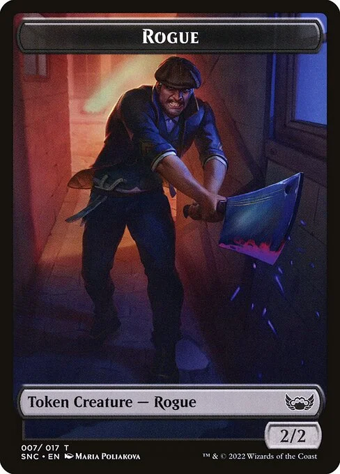 Rogue, carta Magic di tipo Token Creature — Rogue illustrata da Maria Poliakova
