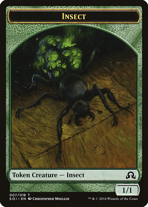Insect, carta Magic di tipo Token Creature — Insect illustrata da Christopher Moeller