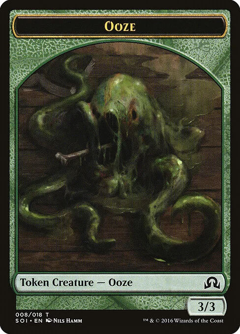 Ooze, carta Magic di tipo Token Creature — Ooze illustrata da Nils Hamm