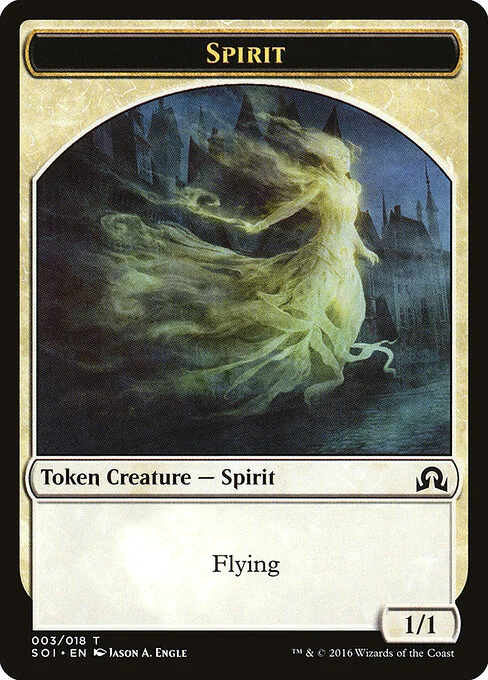 Spirit, carta Magic di tipo Token Creature — Spirit illustrata da Jason A. Engle