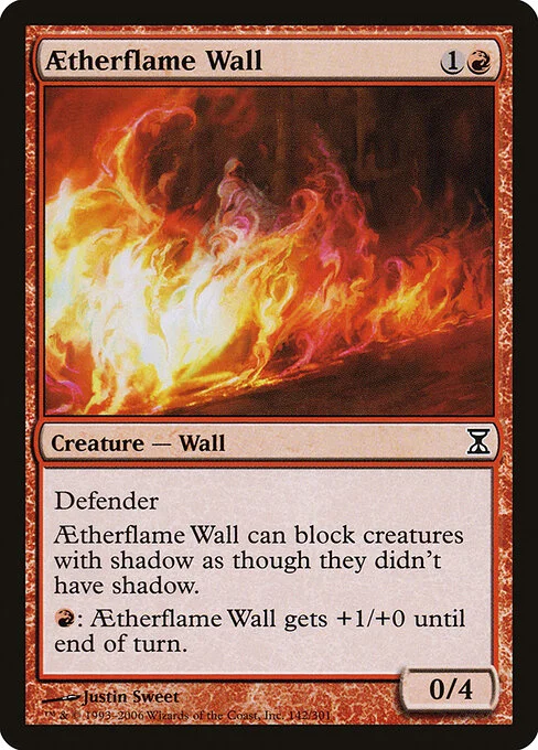 Aetherflame Wall, carta Magic di tipo Creature — Wall illustrata da Justin Sweet