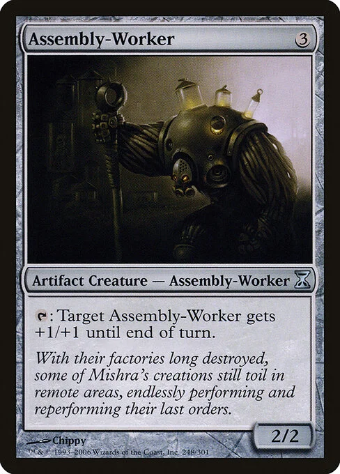 Assembly-Worker, carta Magic di tipo Artifact Creature — Assembly-Worker illustrata da Chippy