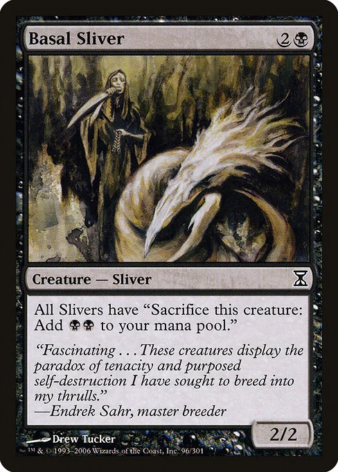 Basal Sliver, carta Magic di tipo Creature — Sliver illustrata da Drew Tucker