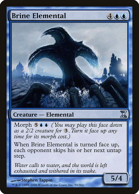 Brine Elemental, carta Magic di tipo Creature — Elemental illustrata da Stephen Tappin