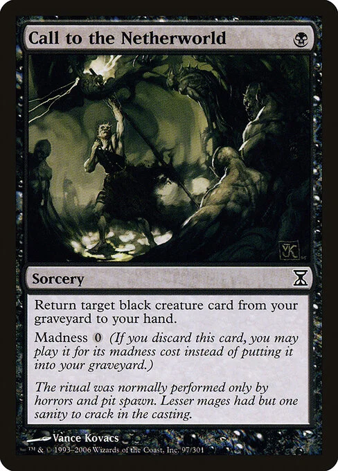 Call to the Netherworld, carta Magic di tipo Sorcery illustrata da Vance Kovacs