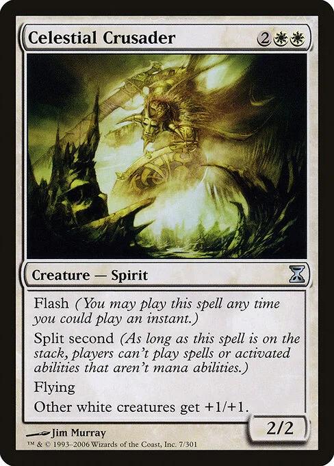 Celestial Crusader, carta Magic di tipo Creature — Spirit illustrata da Jim Murray