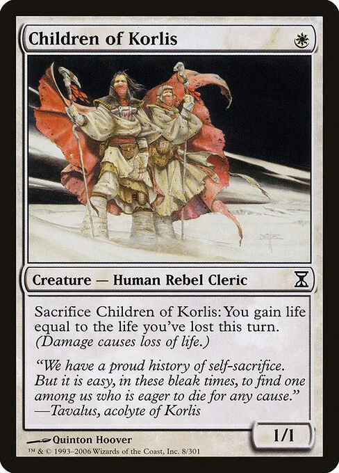 Children of Korlis, carta Magic di tipo Creature — Human Rebel Cleric illustrata da Quinton Hoover