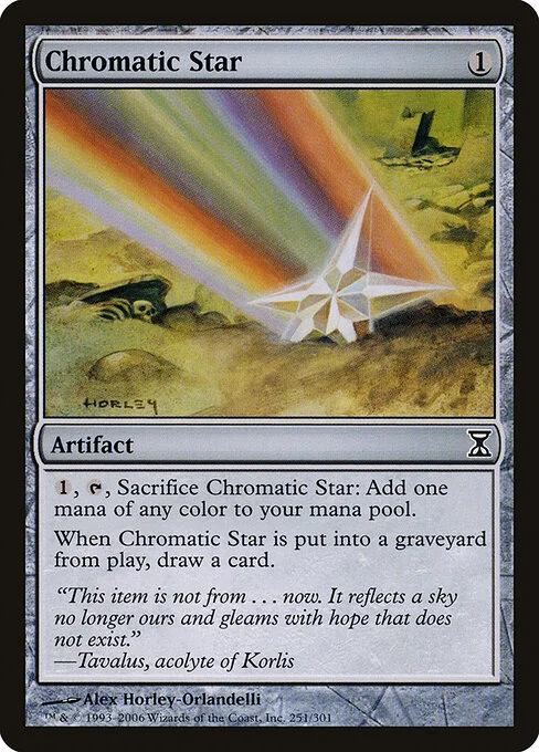 Chromatic Star, carta Magic di tipo Artifact illustrata da Alex Horley-Orlandelli