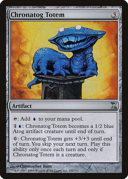 Chronatog Totem, carta Magic di tipo Artifact illustrata da Christopher Rush