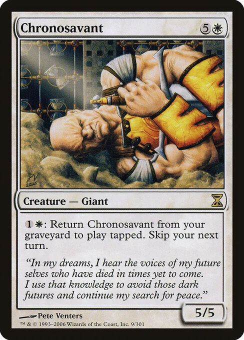 Chronosavant, carta Magic di tipo Creature — Giant illustrata da Pete Venters