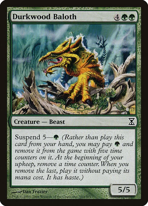 Durkwood Baloth, carta Magic di tipo Creature — Beast illustrata da Dan Frazier