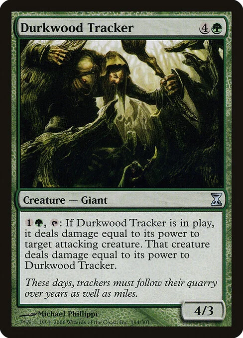 Durkwood Tracker, carta Magic di tipo Creature — Giant illustrata da Michael Phillippi