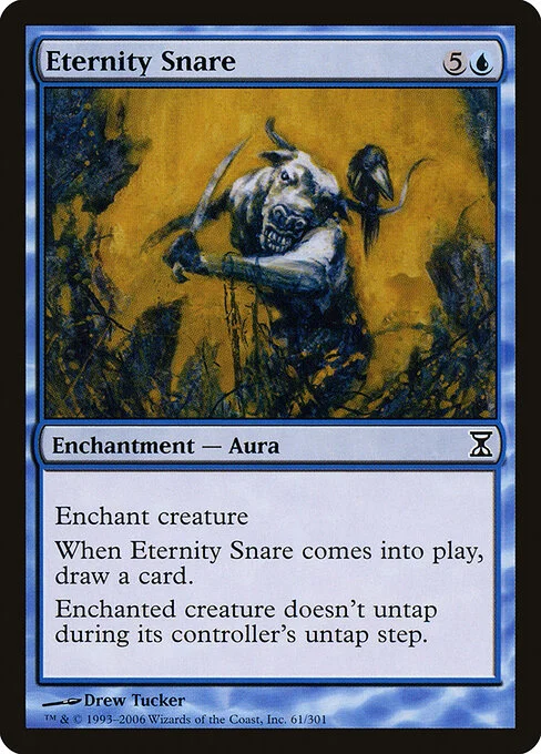Eternity Snare, carta Magic di tipo Enchantment — Aura illustrata da Drew Tucker