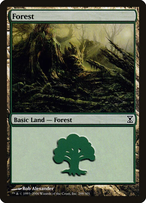 Forest, carta Magic di tipo Basic Land — Forest illustrata da Rob Alexander