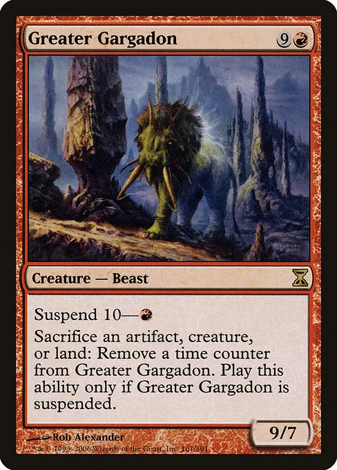 Greater Gargadon, carta Magic di tipo Creature — Beast illustrata da Rob Alexander