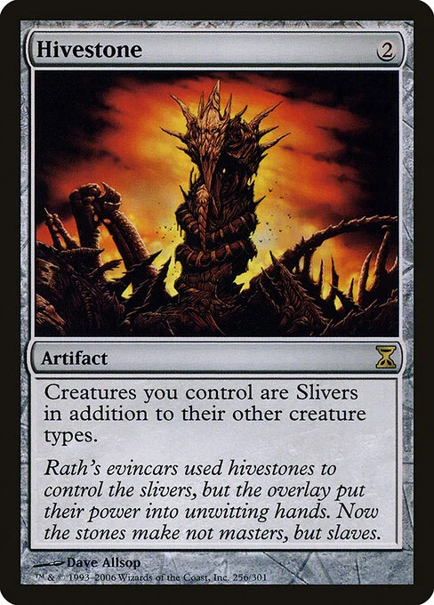 Hivestone, carta Magic di tipo Artifact illustrata da Dave Allsop