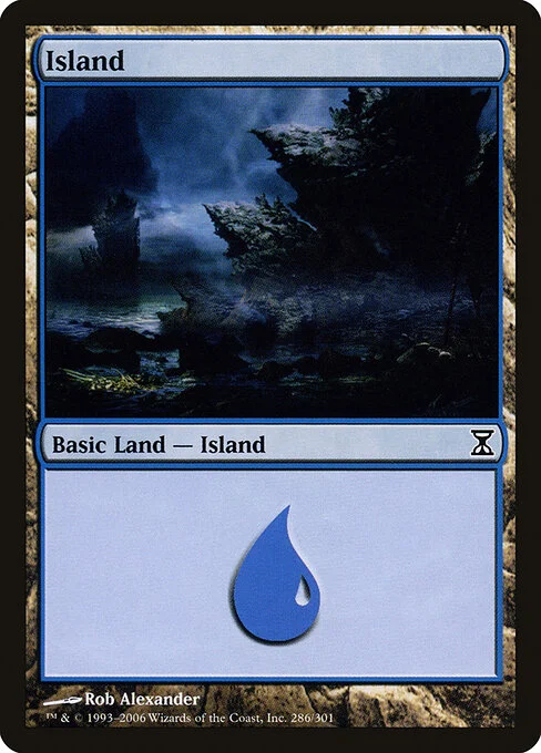 Island, carta Magic di tipo Basic Land — Island illustrata da Rob Alexander