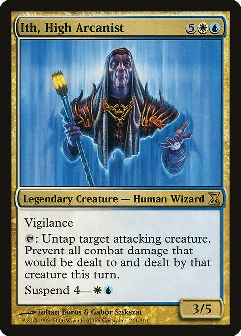 Ith, High Arcanist, carta Magic di tipo Legendary Creature — Human Wizard illustrata da Zoltan Boros & Gabor Szikszai