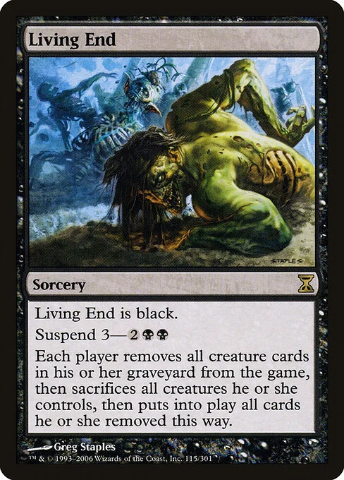 Living End, carta Magic di tipo Sorcery illustrata da Greg Staples