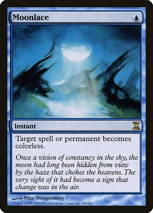 Moonlace, carta Magic di tipo Instant illustrata da Mike Dringenberg